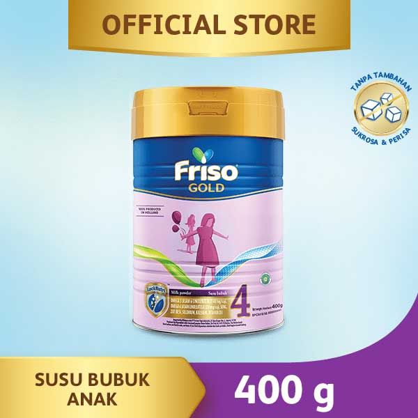Friso Gold 4 Plain 400gr Susu Formula Pertumbuhan Anak Usia 1-3 Tahun - 1