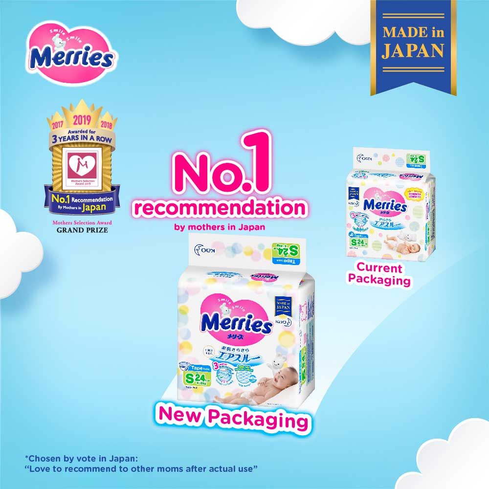 Merries Baby Diapers S 24'S - 4
