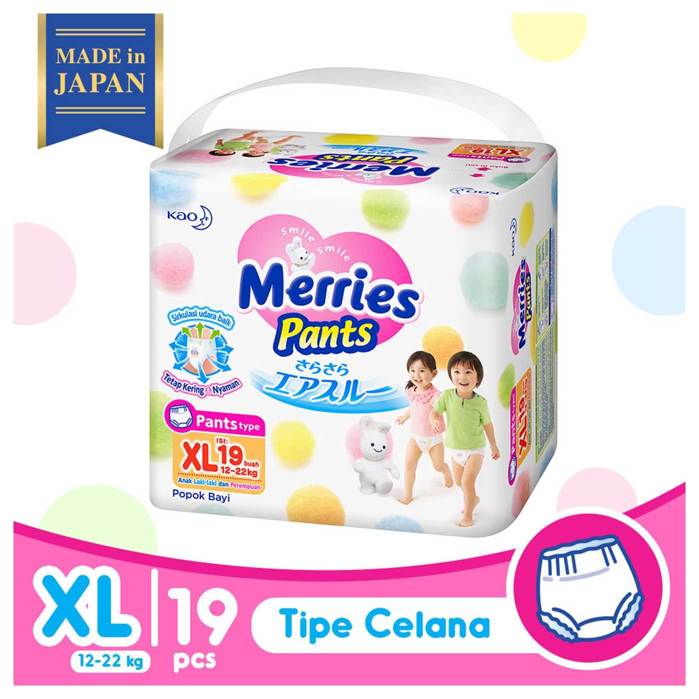 Merries Baby Diaper Pants XL 19s - 1