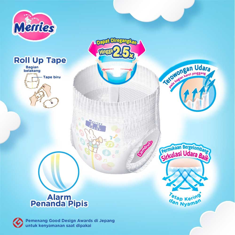 MERRIES Baby Diaper Pants M 28s - 2