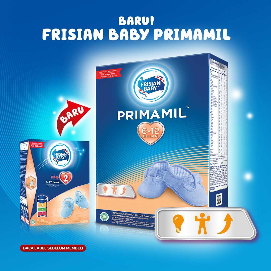Frisian Primamil Baby Tahap 2 Susu Formula Bayi 6-12 Bulan 400g - 3