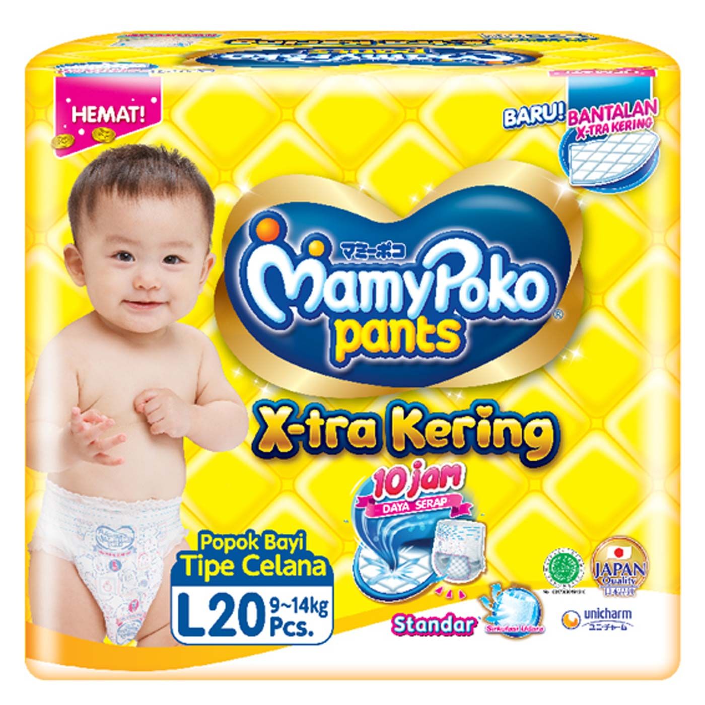 MamyPoko Pants Standar Popok Bayi L 20 - 1