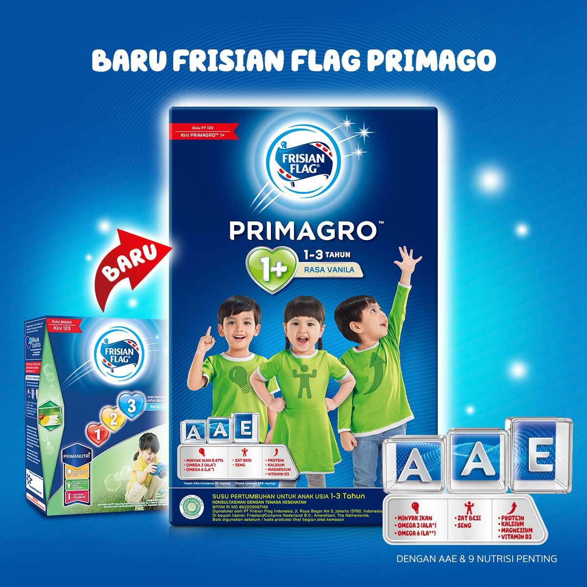 Frisian Flag Primagro 1+ Vanilla 400gr Susu Pertumbuhan Anak Usia 1-3 Tahun - 2