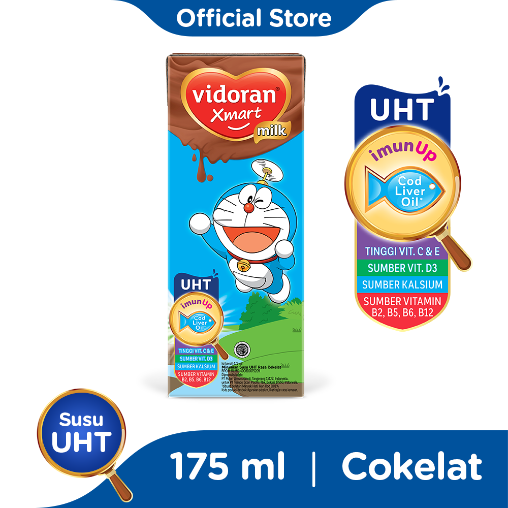 Vidoran Kids Milk UHT Chocolate 175ml - 1
