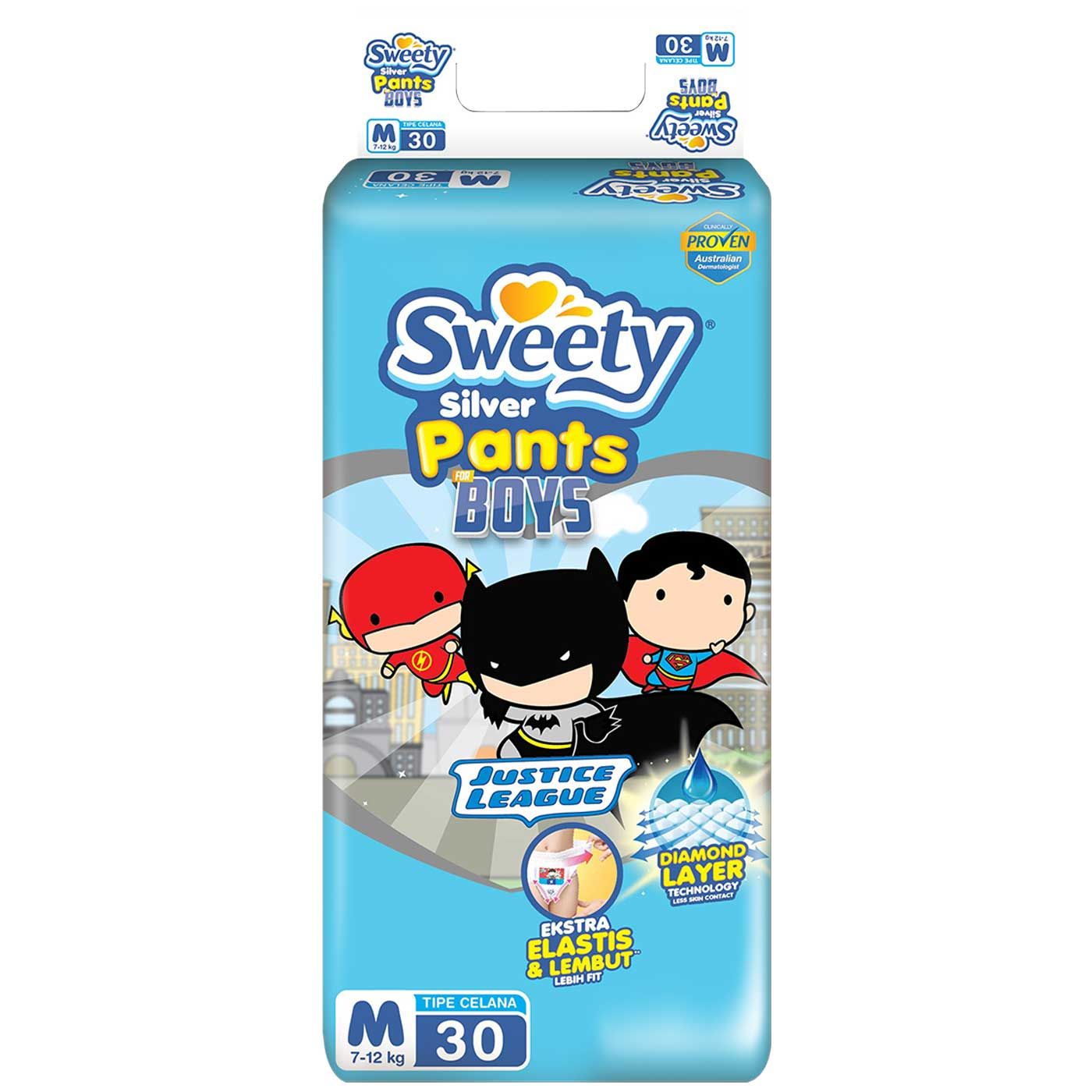 Sweety Silver Pants Boys M 30 - 1