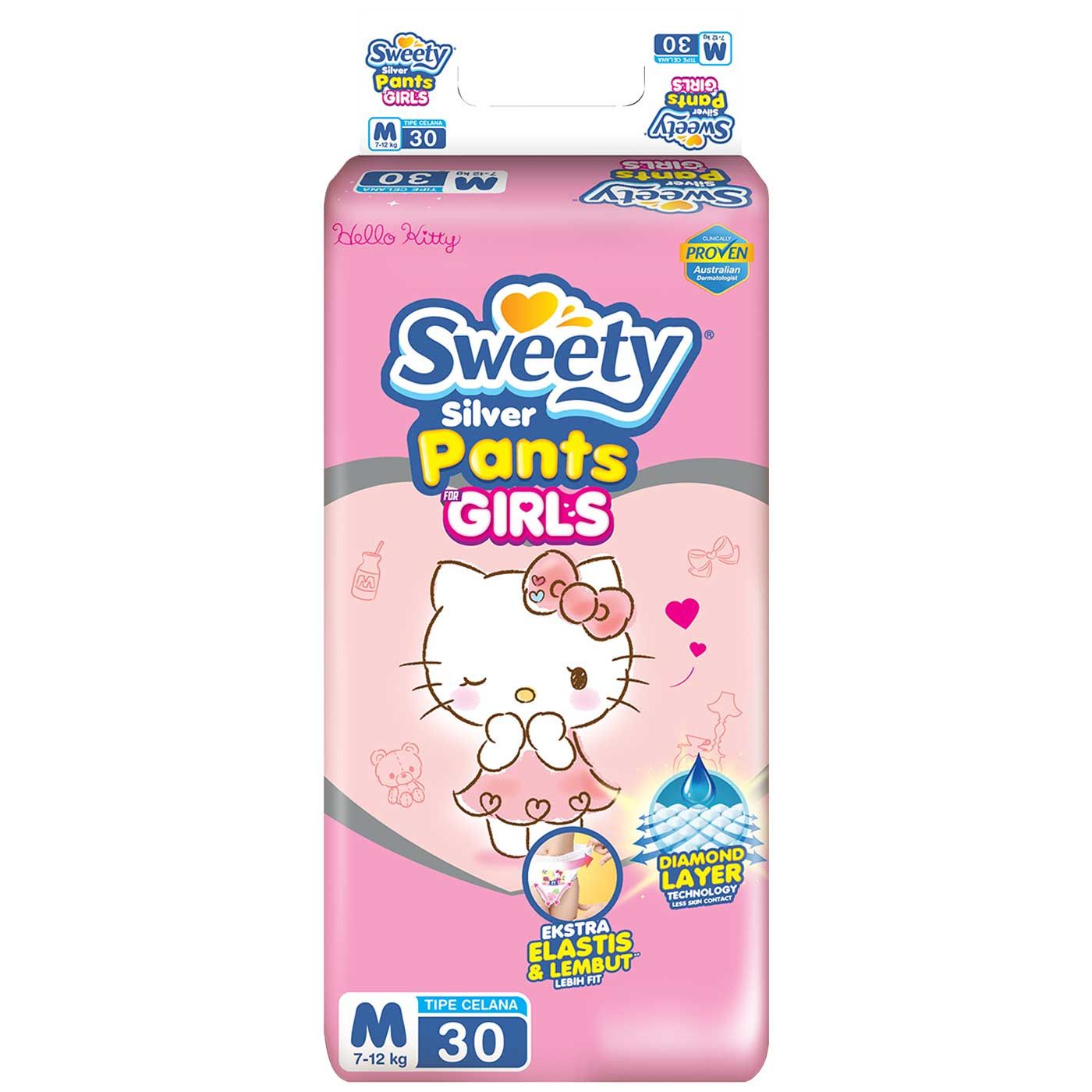 Sweety Silver Pants Girls M 30 - 1
