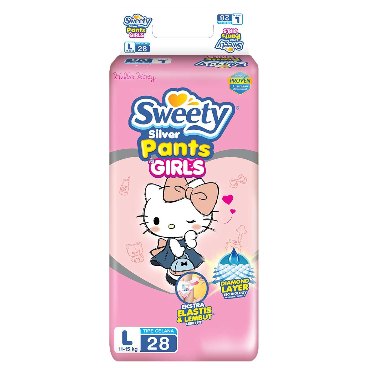 Sweety Silver Pants Girls L 28 - 1