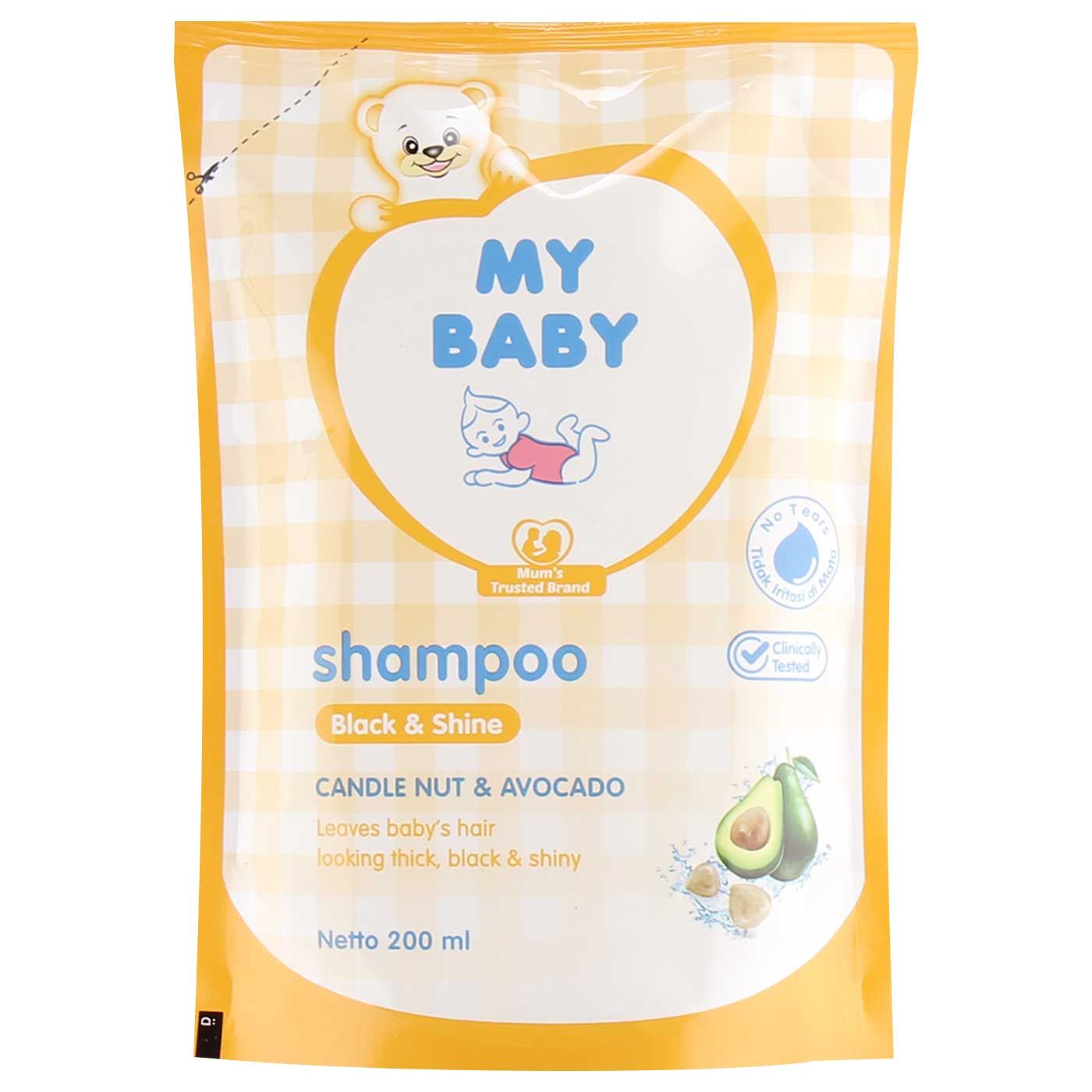 My Baby Shampoo Black & Shine Refill 200ml - 1