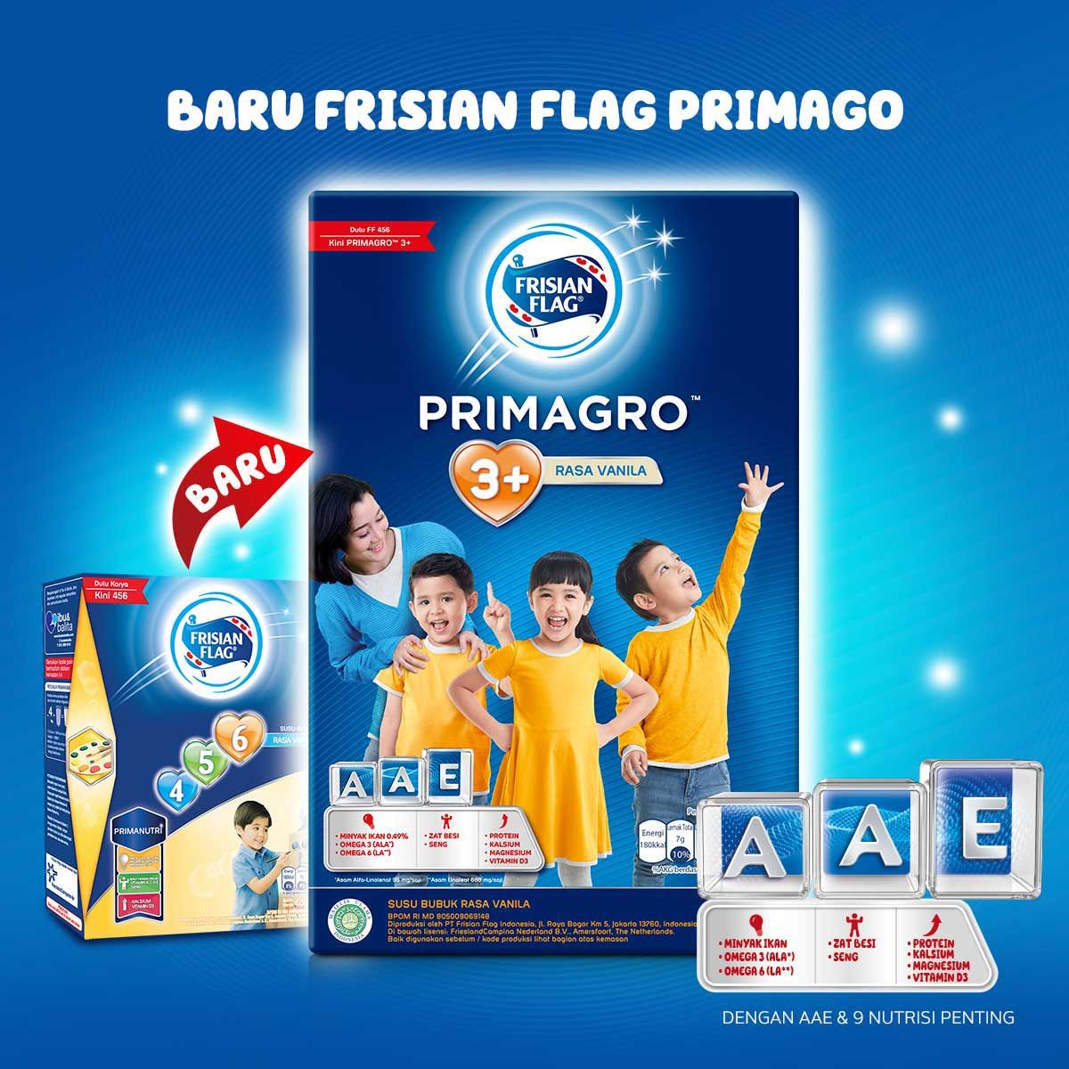 Frisian Flag Primagro 3+ Vanilla 400gr Susu Formula Pertumbuhan Anak - 2