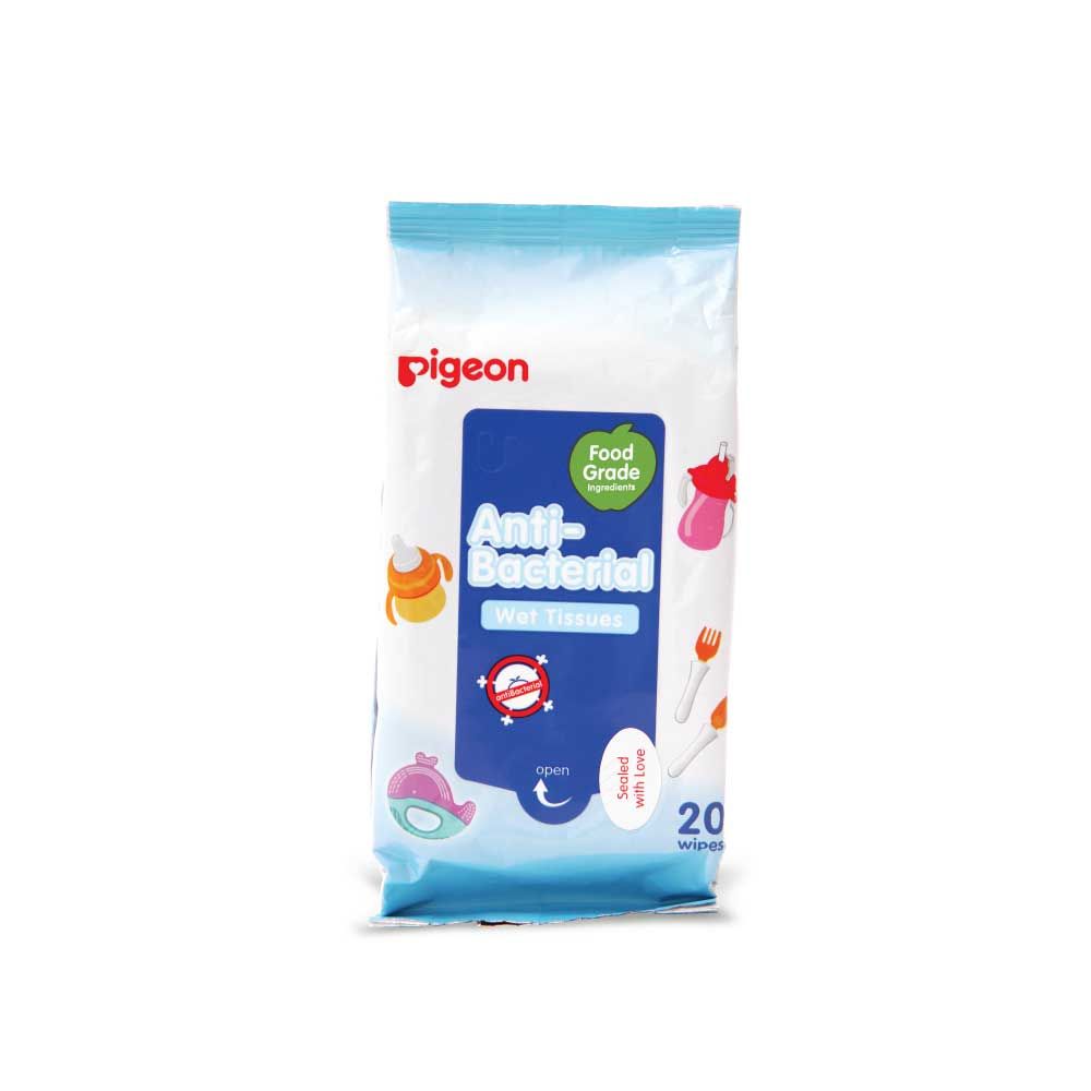 Pigeon Antibacterial Wet Tissue Refill 20's - 1