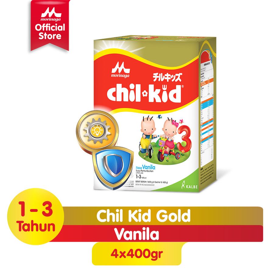 Morinaga Chil Kid Gold Vanilla 1600g - Susu Pertumbuhan Anak Batita - 1