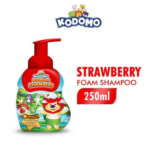 Kodomo Shampoo Foam Strawberry Botol 250 ml - 1