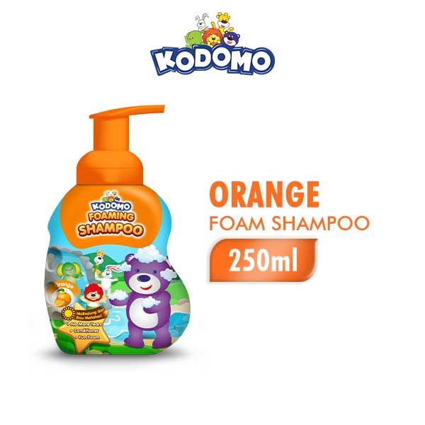 Kodomo Shampoo Foam Orange Botol 250 ml - 1