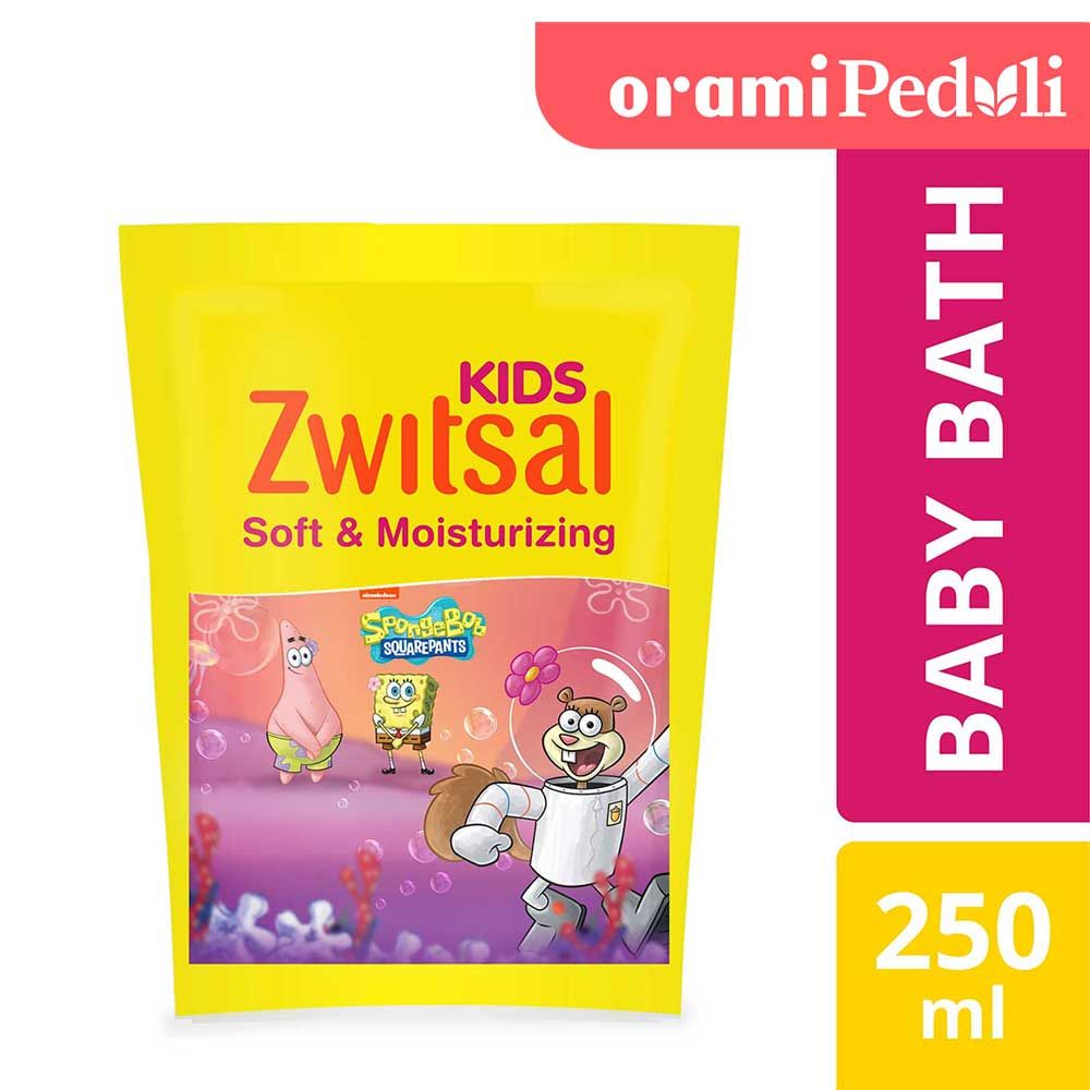 Zwitsal Kids Bubble Bath Pink Soft & Moisturizing 250ml - 1