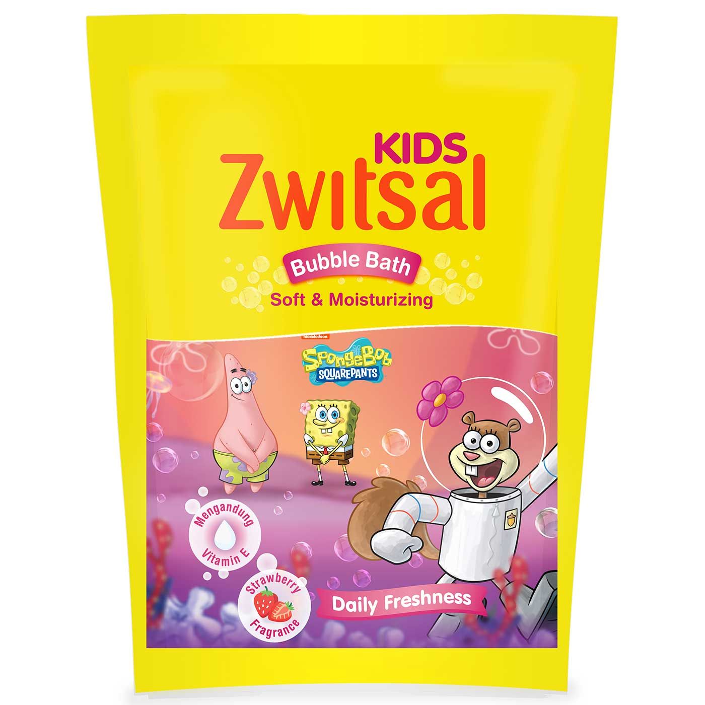 Zwitsal Kids Bubble Bath Pink Soft & Moisturizing 250ml - 3