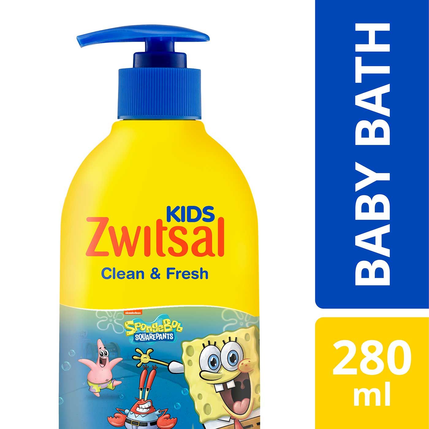 Zwitsal Kids Bubble Bath Blue Clean & Fresh 280ml - 1