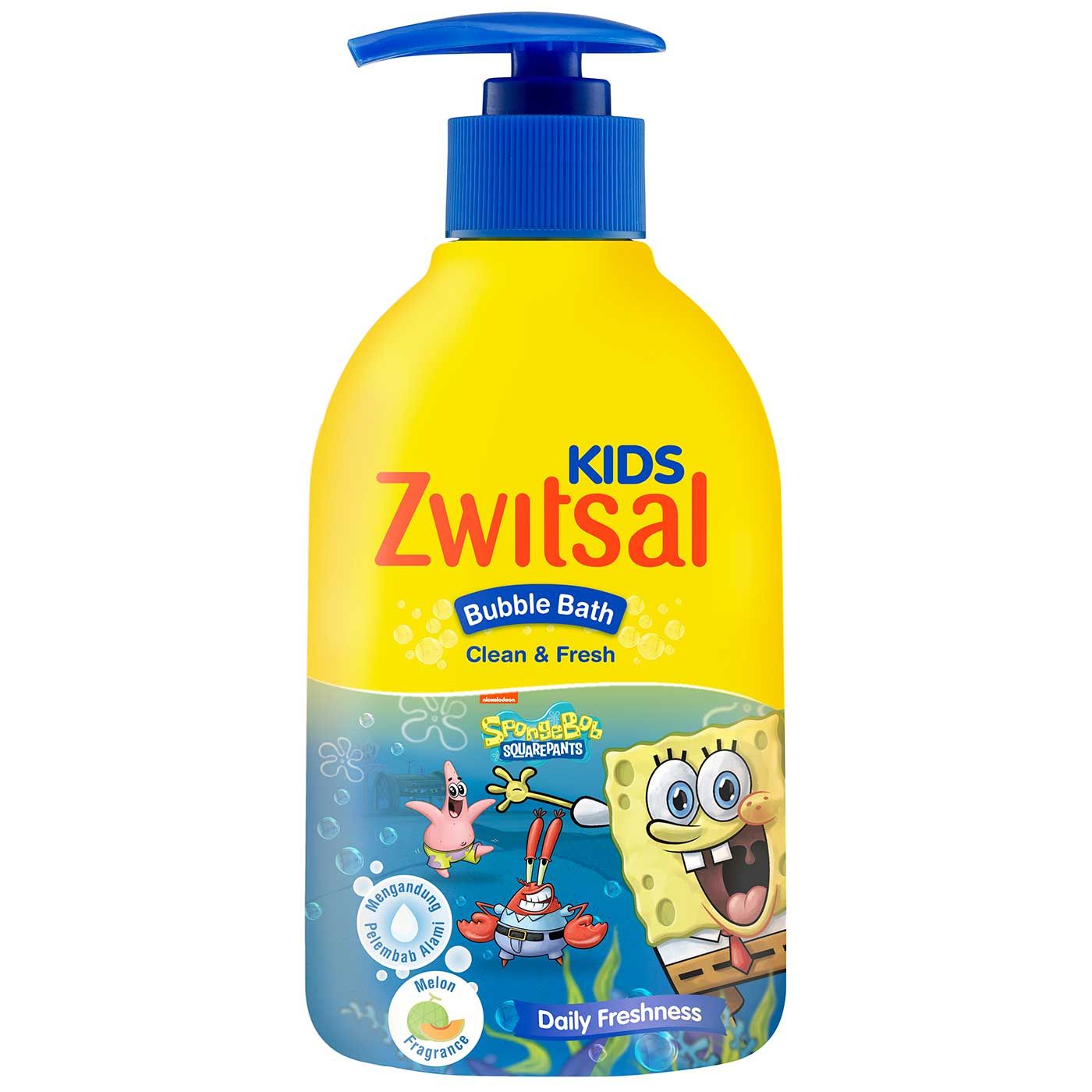 Zwitsal Kids Bubble Bath Blue Clean & Fresh 280ml - 2