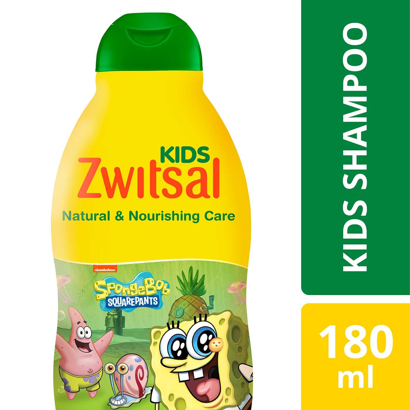 Zwitsal Kids Shampoo Green Natural & Nourishing Care 180ml - 1