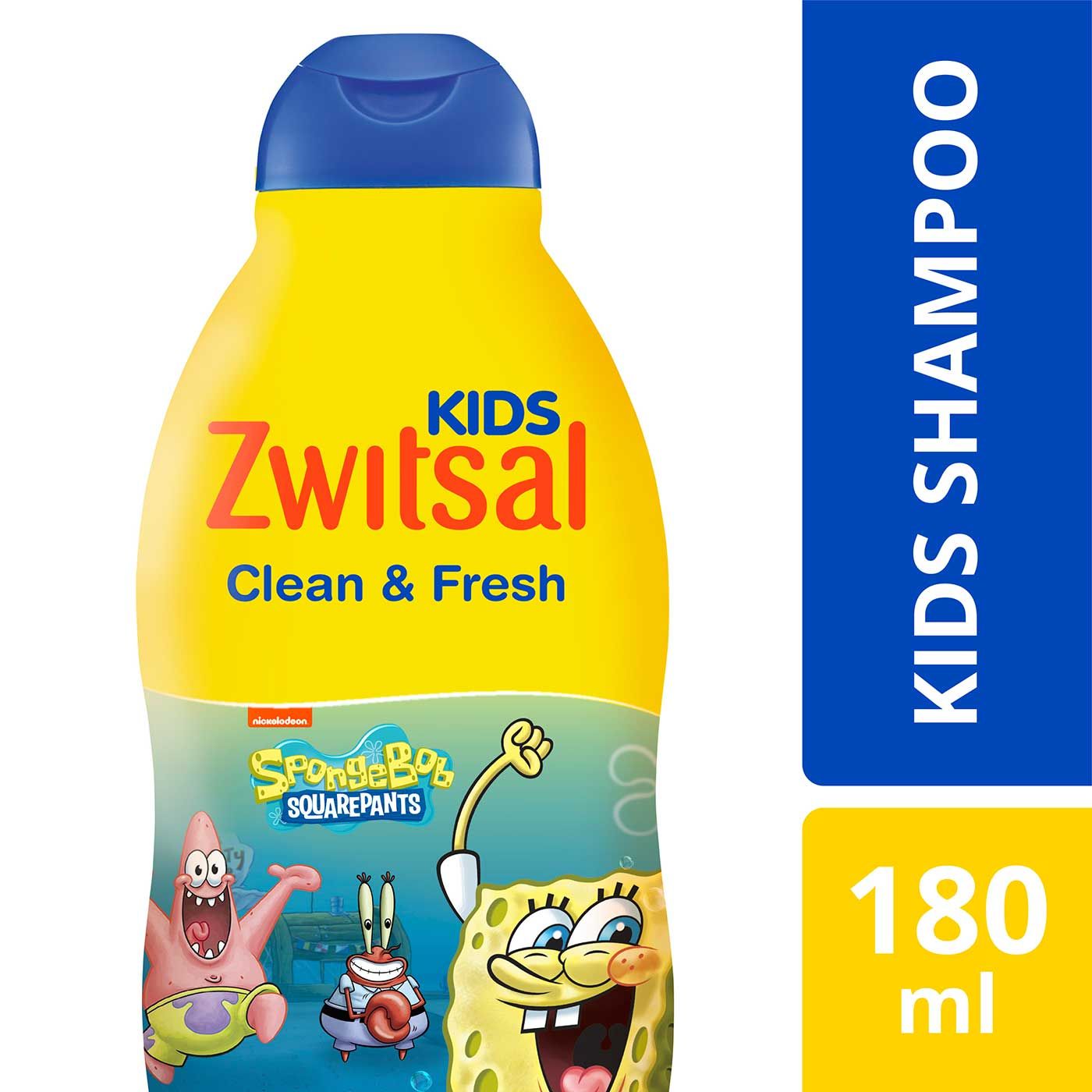 Zwitsal Kids shampoo Blue Clean & Fresh 180ml - 1