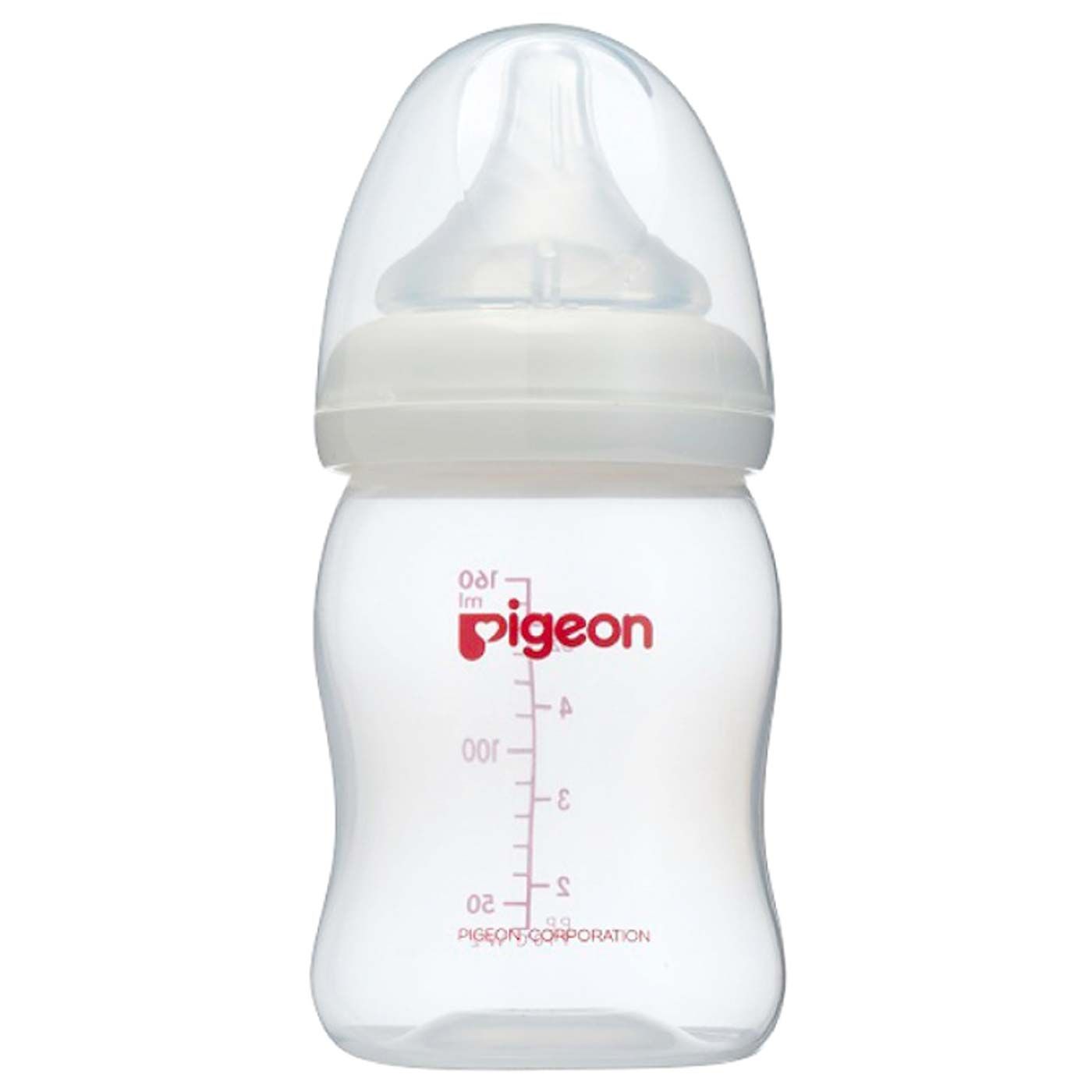 Pigeon Botol PP Wide Neck 160 Ml with P-Plus Nipple White - 1
