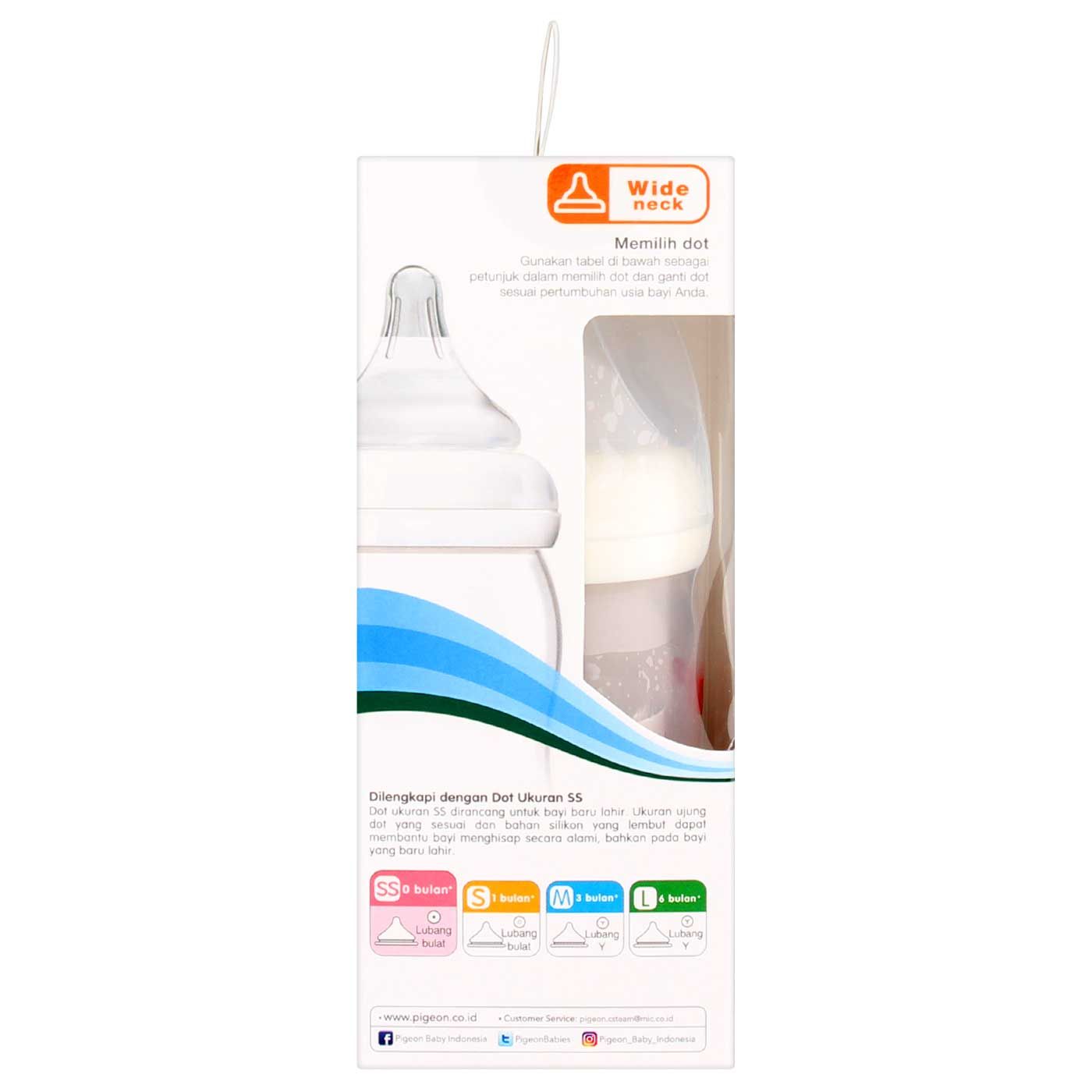 Pigeon Botol PP Wide Neck 160 Ml with P-Plus Nipple White - 4