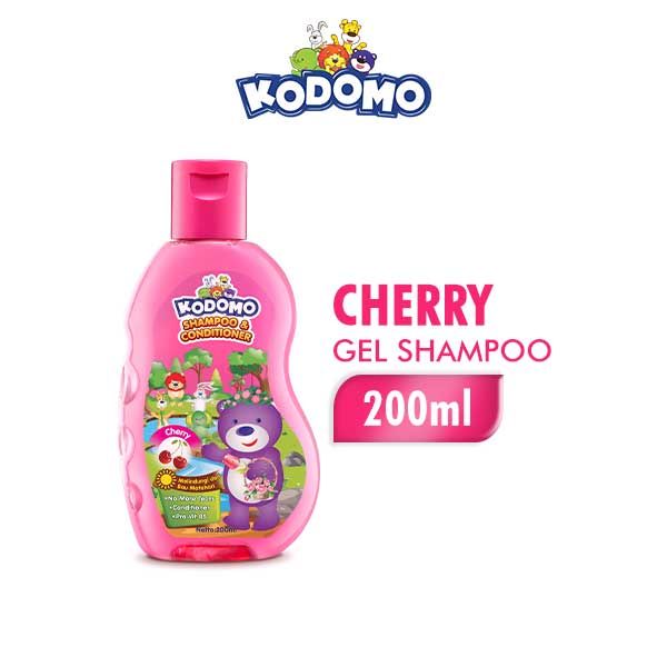 Kodomo Shampoo Gel Cherry Botol 200 ml - 1