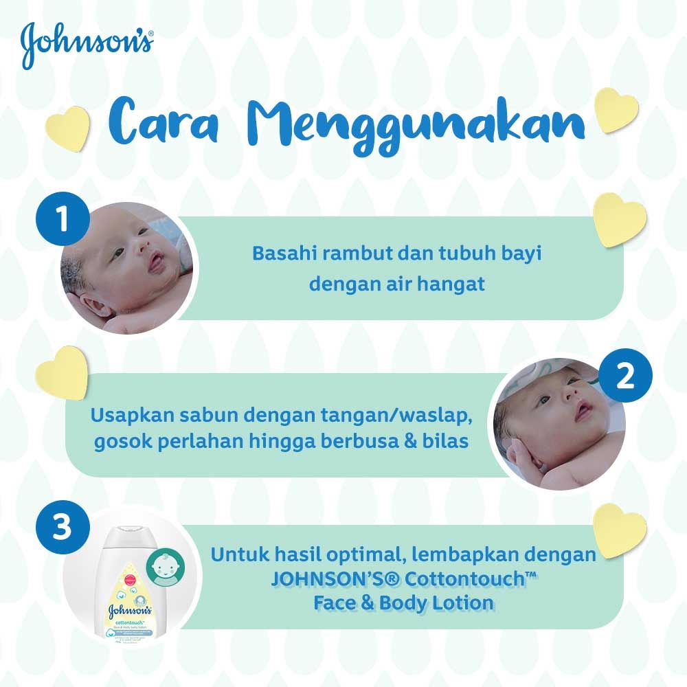 JOHNSON'S Cotton Touch Baby Top To Toe Bath 200ml - 4