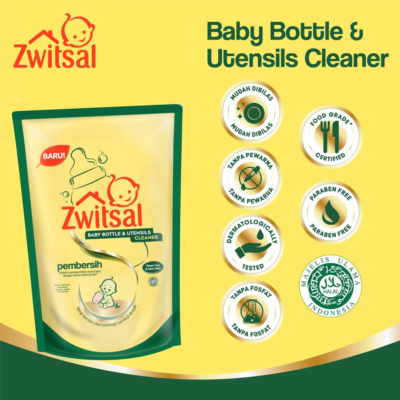 Zwitsal Baby Bottle Cleaner 750ml - 5