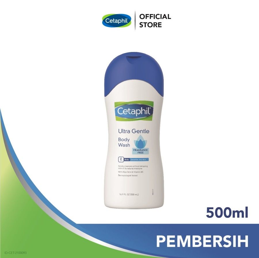 Cetaphil Ultra Gentle Body Wash 500ml Sabun Mandi untuk Perawatan Tubuh Cocok Untuk Segala Jenis Kulit - 1