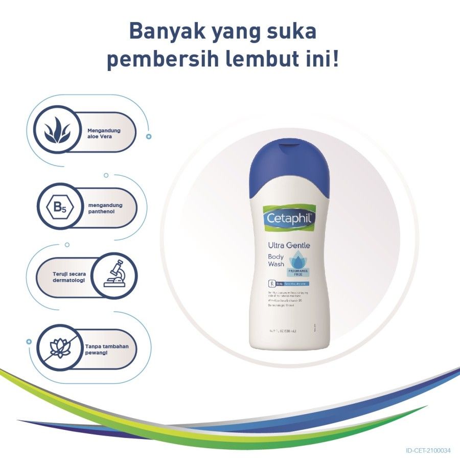Cetaphil Ultra Gentle Body Wash 500ml Sabun Mandi untuk Perawatan Tubuh Cocok Untuk Segala Jenis Kulit - 3