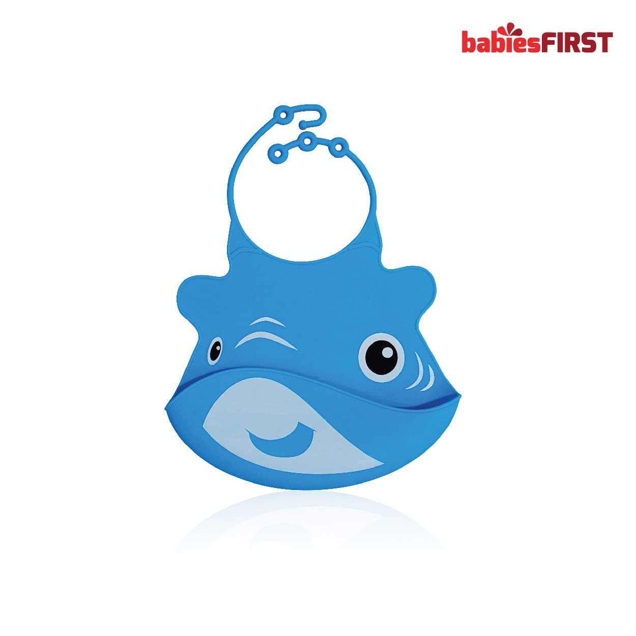Babiesfirst Silicone Baby Bib Shark - 1