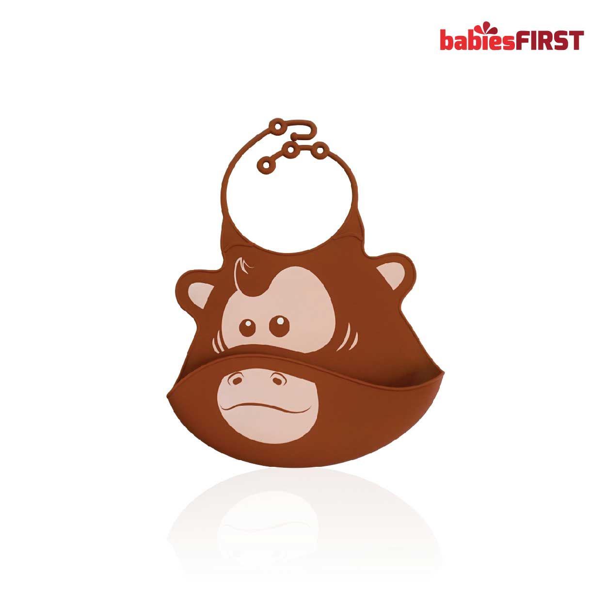 Babiesfirst Silicone Baby Bib Monkey - 2