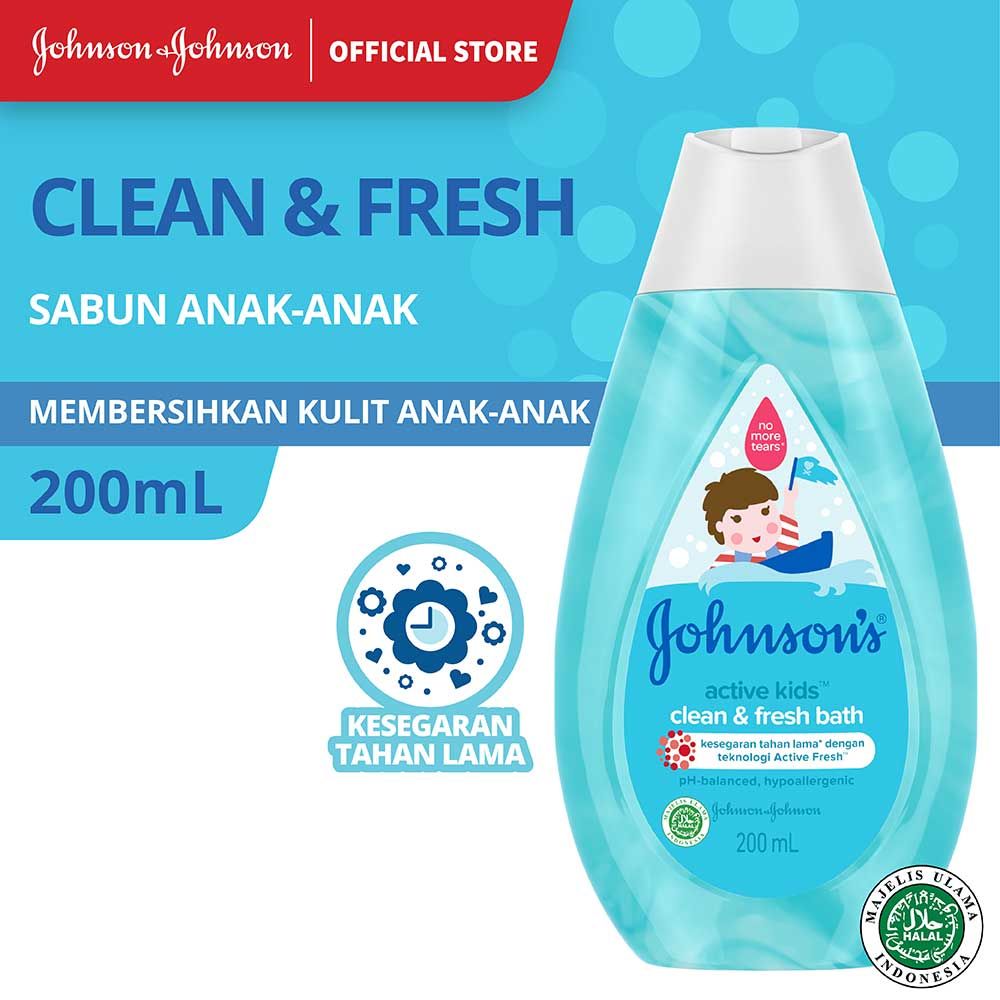 JOHNSON'S Active Kids Clean Fresh Bath 200ml - 1