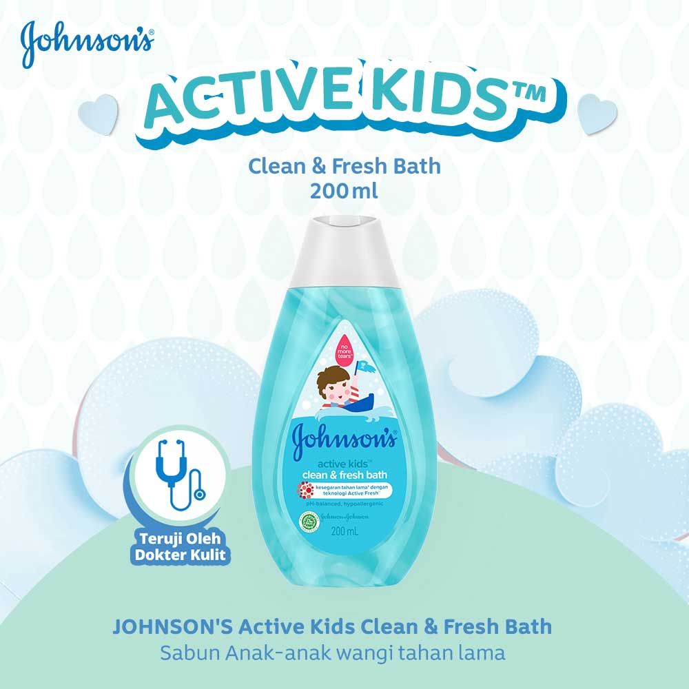 JOHNSON'S Active Kids Clean Fresh Bath 200ml - 2