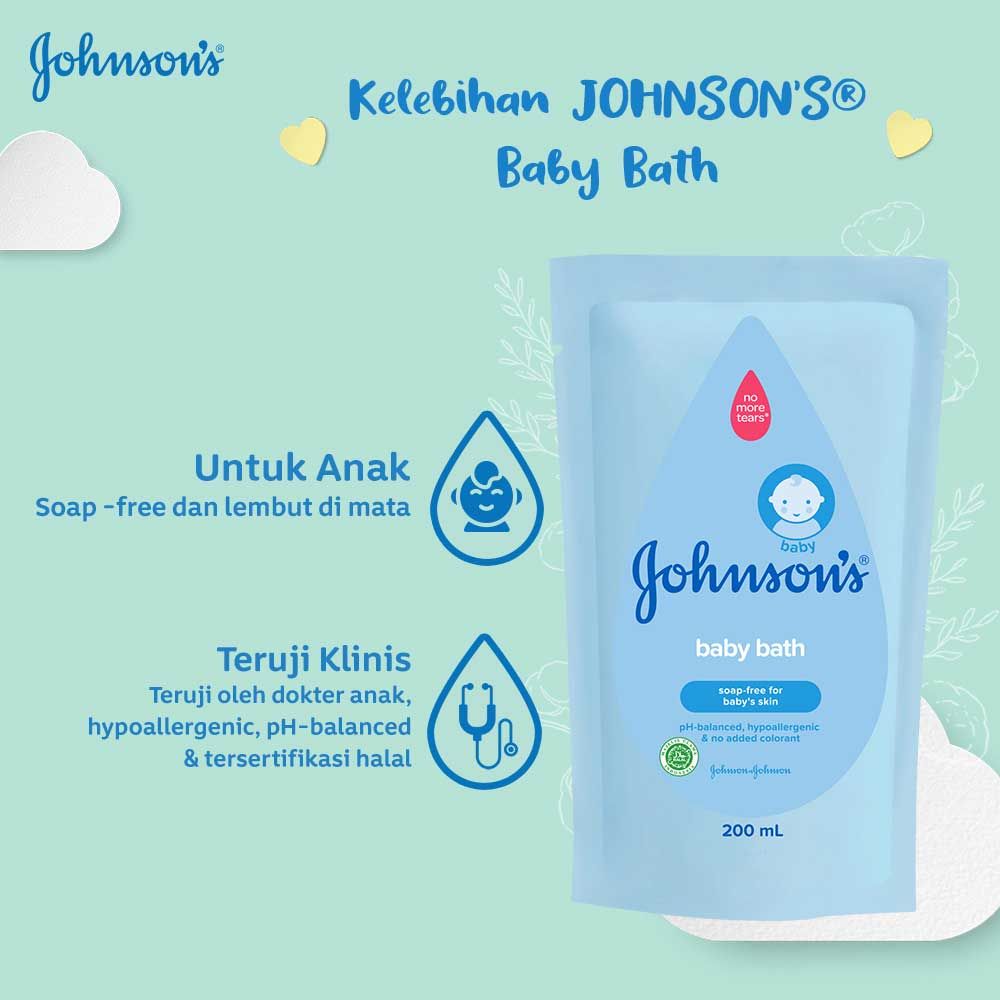 JOHNSON'S Bath 200ml (Refill) - 3