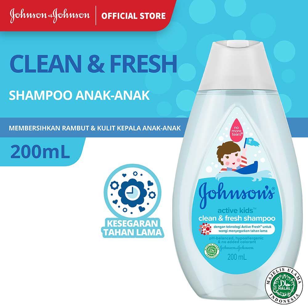 JOHNSON'S Active Kids Clean & Fresh Shampoo 200ml - 1