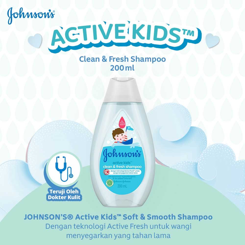 JOHNSON'S Active Kids Clean & Fresh Shampoo 200ml - 2