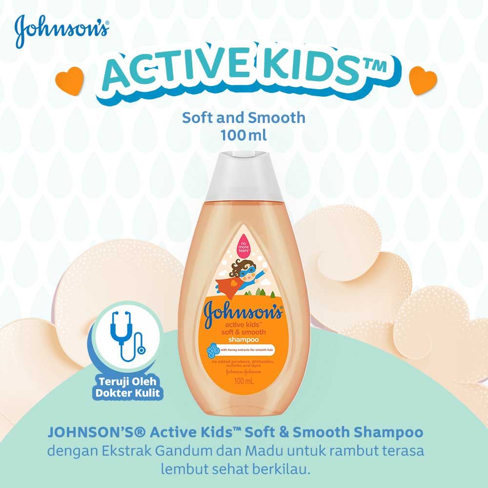 JOHNSON'S Active Kids Soft and Smooth Shampoo 100 ml - 2