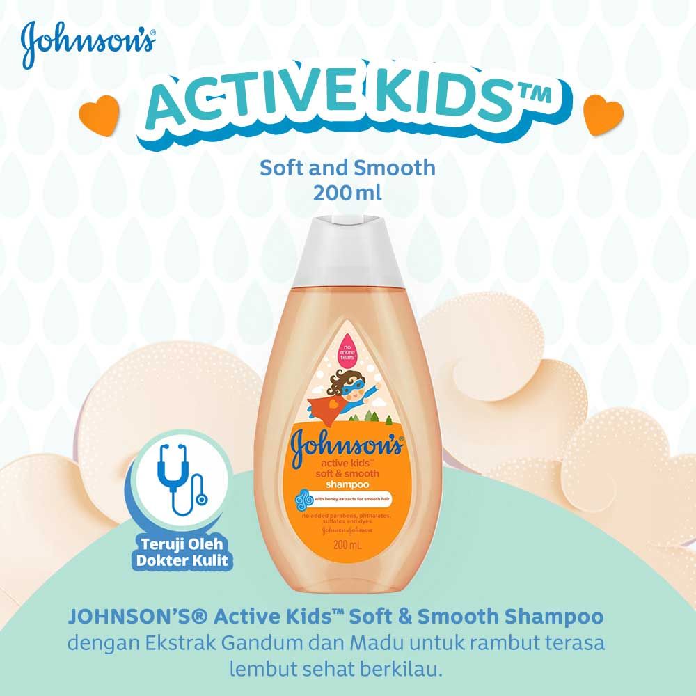 JOHNSON'S Active Kids Soft and Smooth Shampoo 200 ml - 2