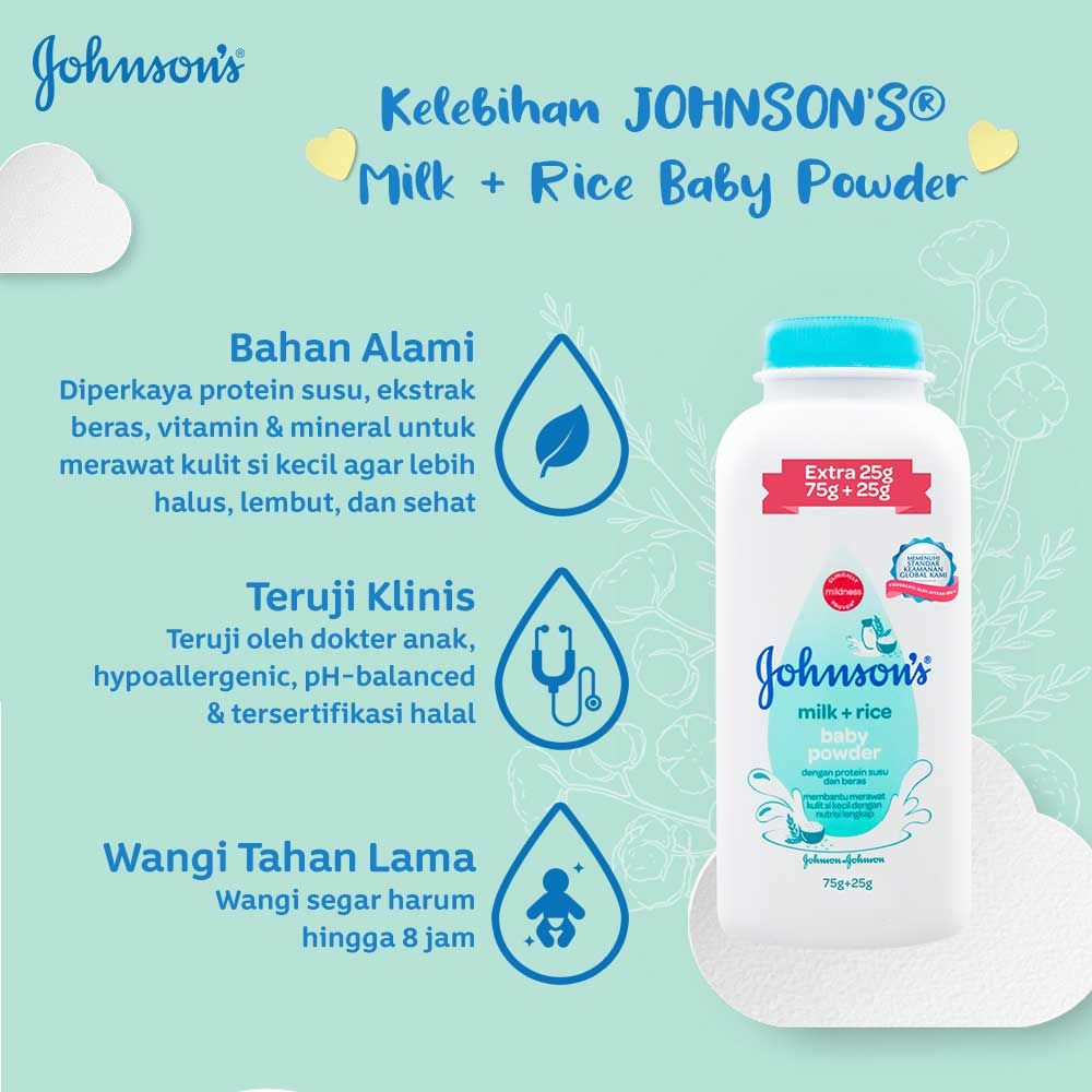 JOHNSON'S Milk Powder 75gr + 25gr - 3