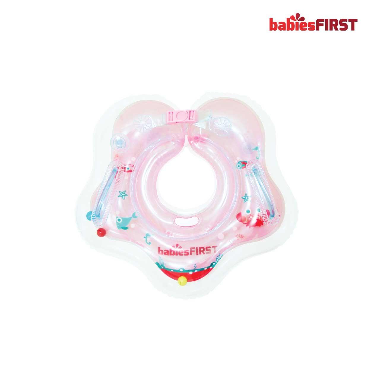 Babiesfirst Inflatable Baby Neck Ring Pink - 2