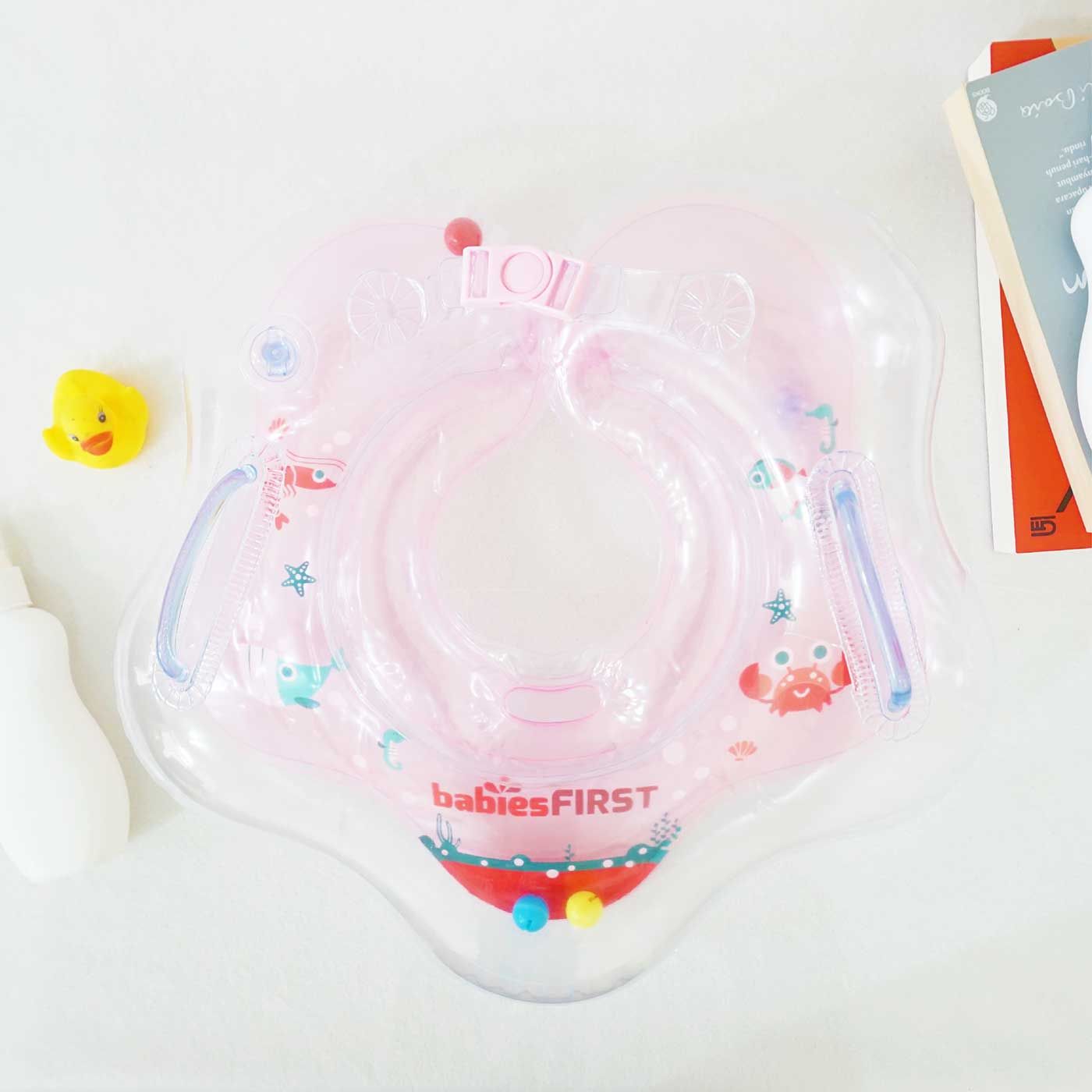 Babiesfirst Inflatable Baby Neck Ring Pink - 3