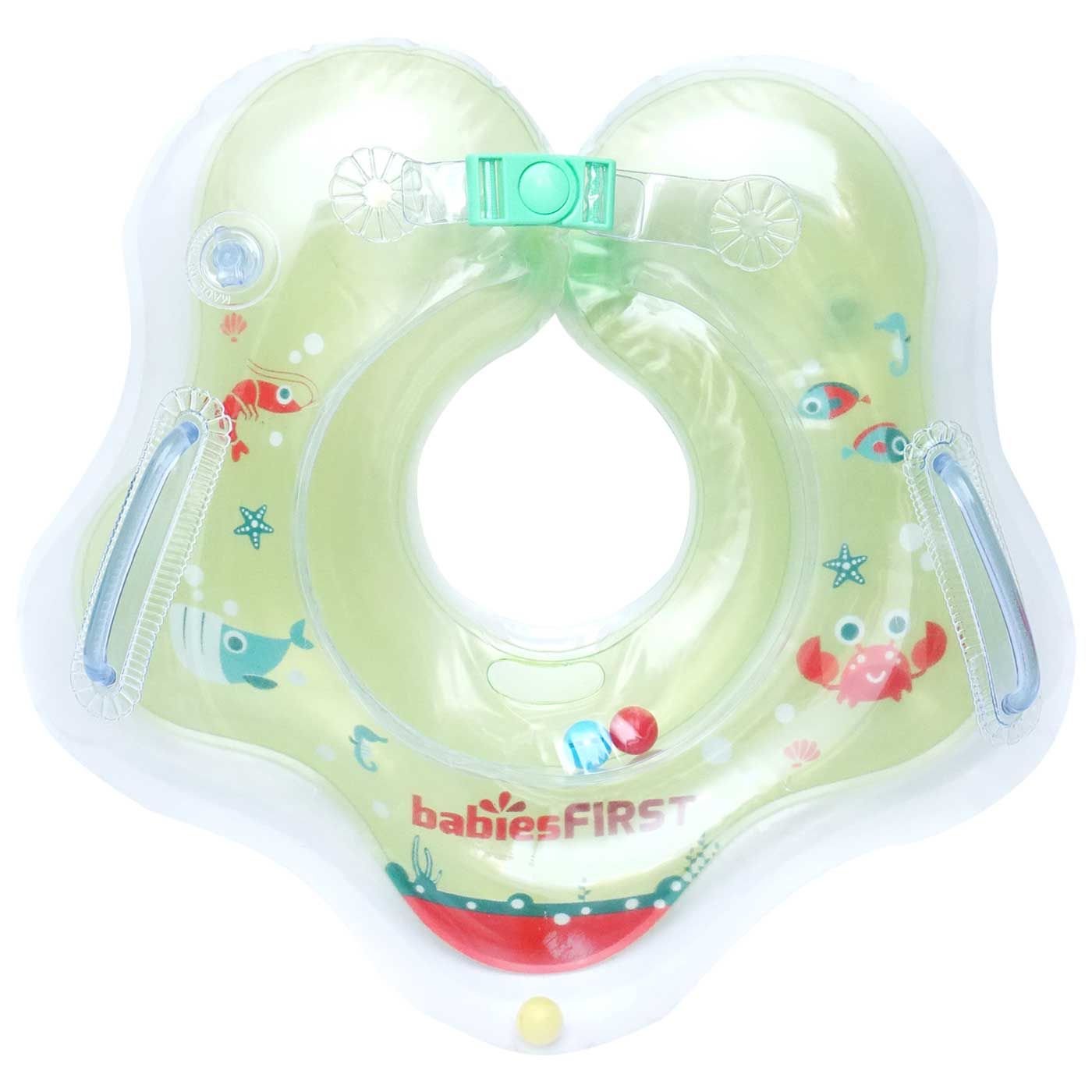 Babiesfirst Inflatable Baby Neck Ring Green - 1