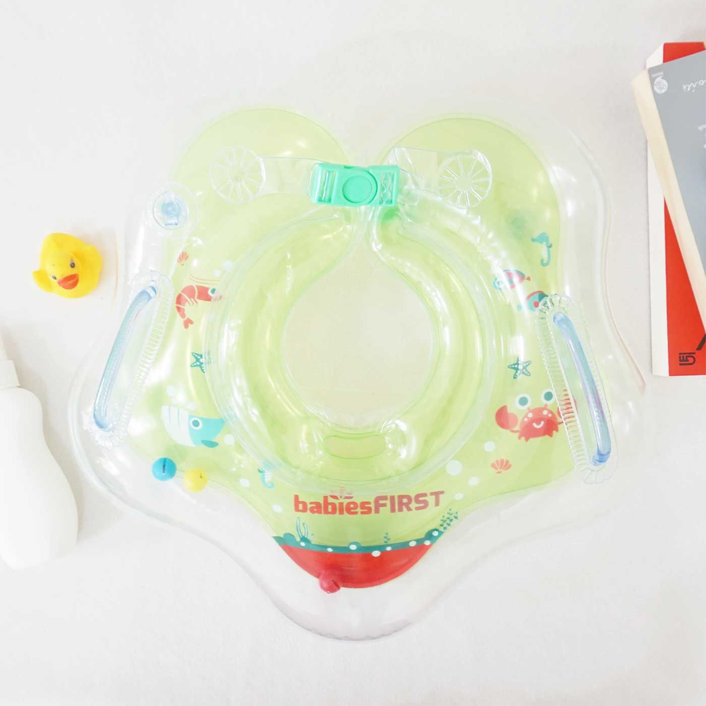 Babiesfirst Inflatable Baby Neck Ring Green - 2