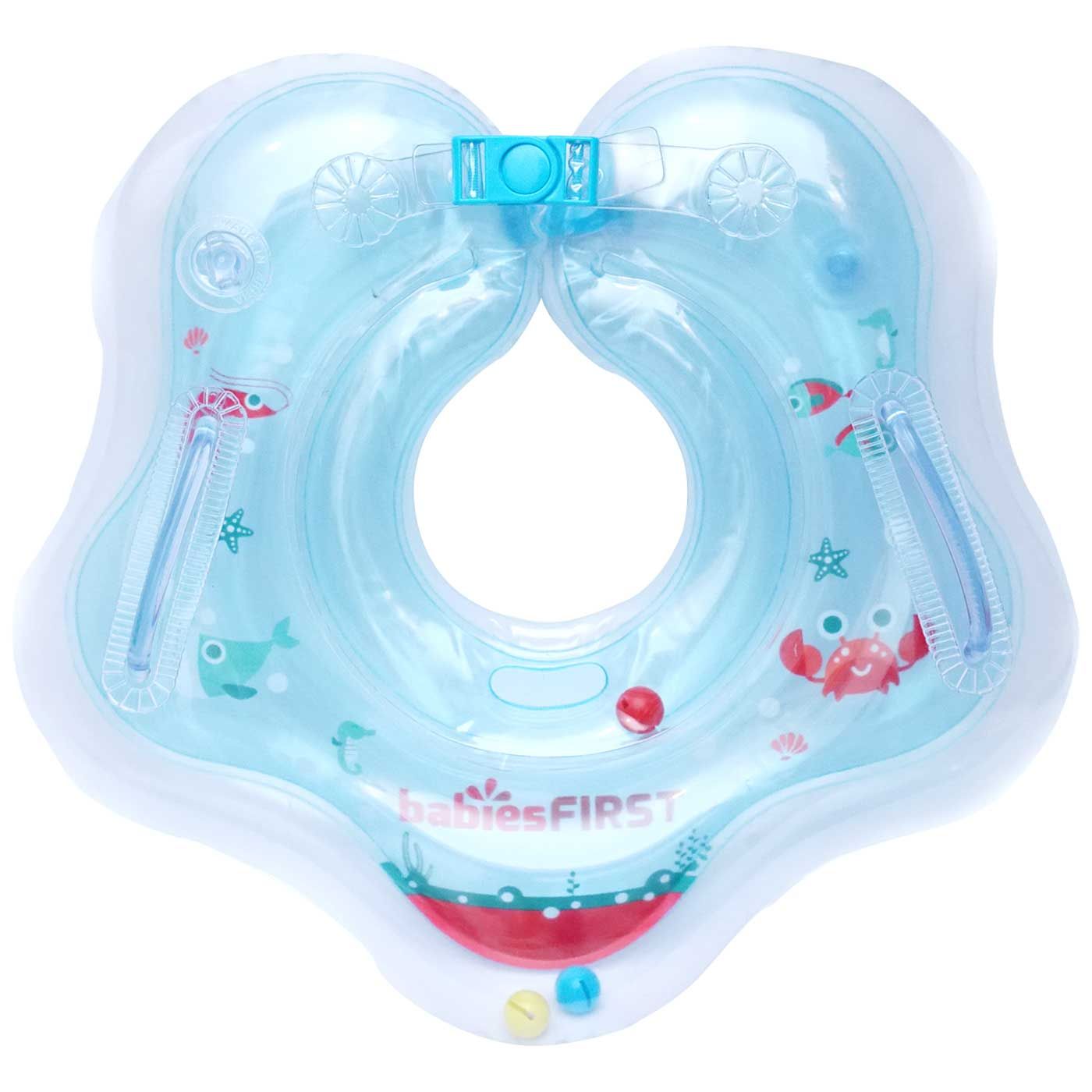 Babiesfirst Inflatable Baby Neck Ring Blue - 1