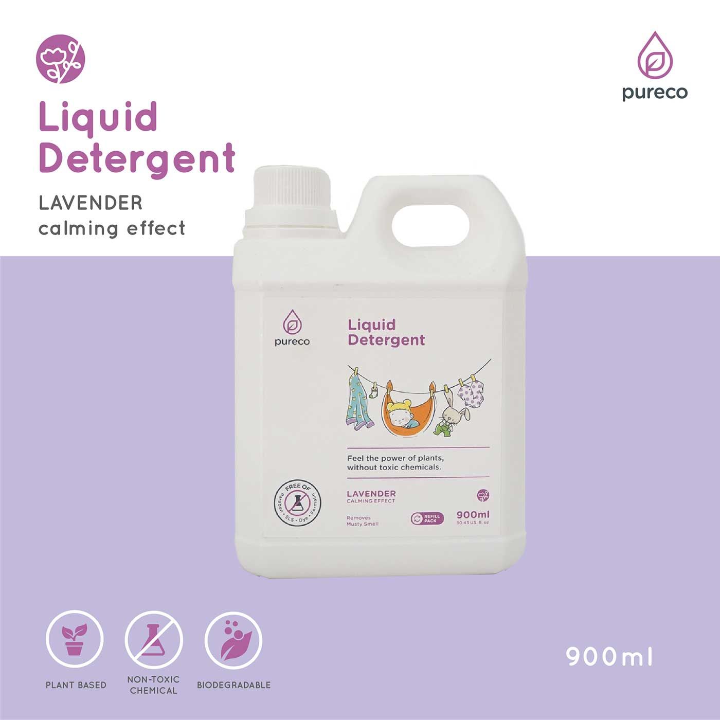 Pureco Refill Liquid Detergent 900ml - 2