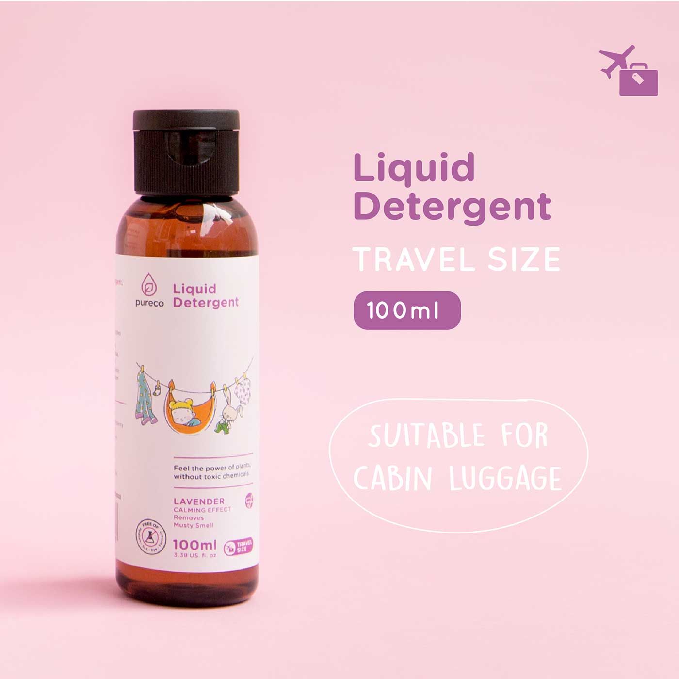 Pureco Travel Liquid Detergent 100ml - 3