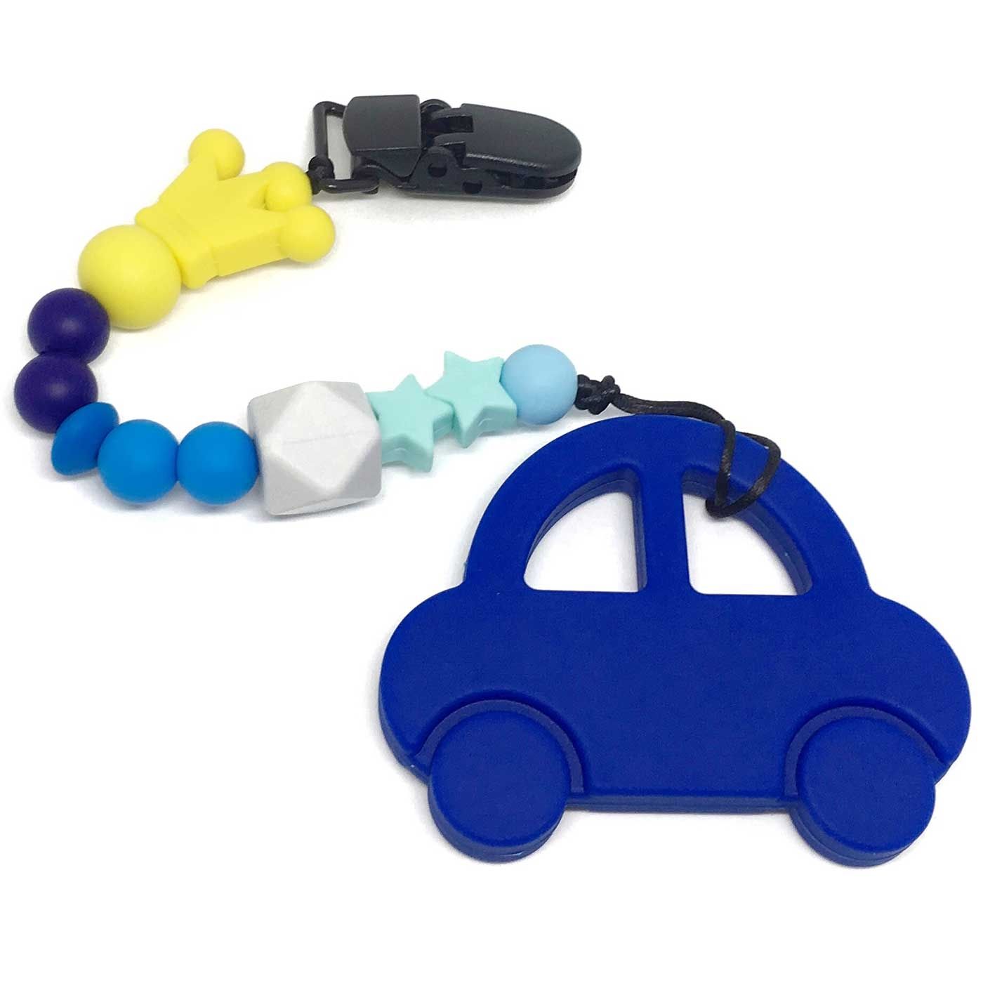 Brightchewelry Blue Car Teether - 1