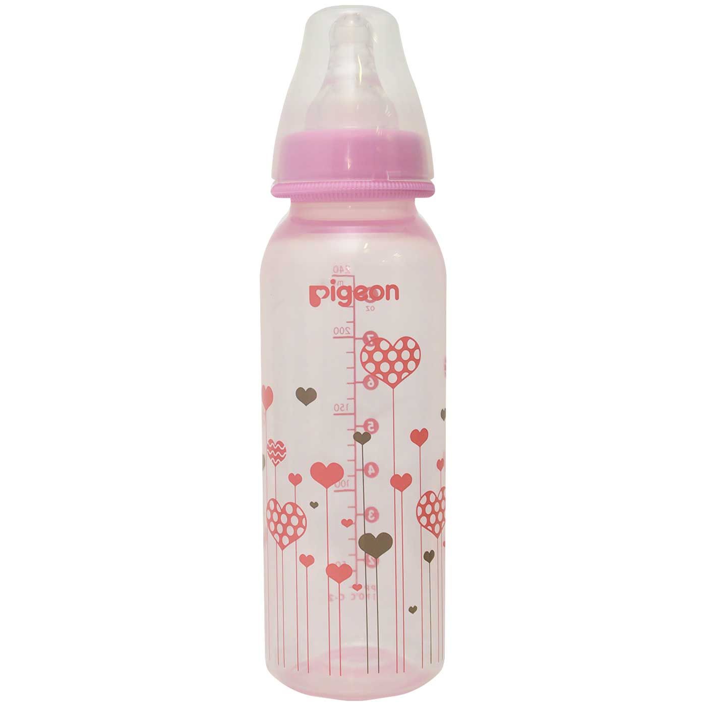 Pigeon Botol PP Clear 240 ml Pink - 1