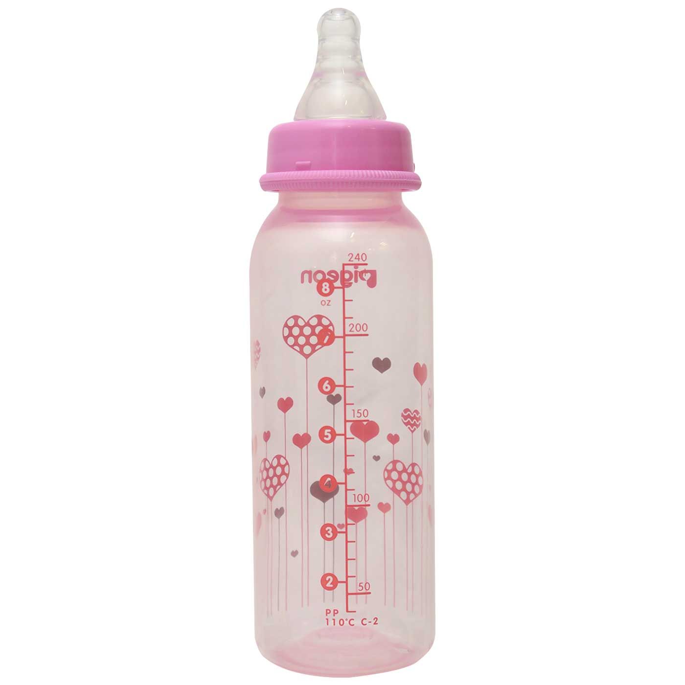 Pigeon Botol PP Clear 240 ml Pink - 2